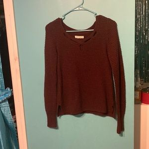 Maroon Knit Sweater from Aeropostale